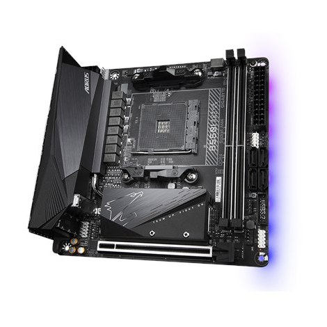Gigabyte | B550I AORUS PRO AX 1.0 | Processor family AMD | Processor socket AM4 | DDR4 DIMM | Memory slots 2 | Chipset AMD B | M - 4